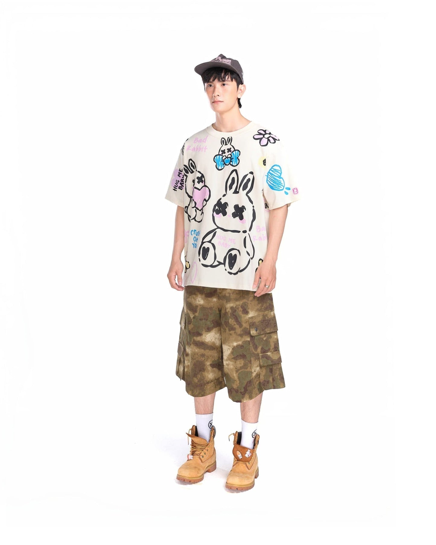 Adore Rabbit Tee - Cream