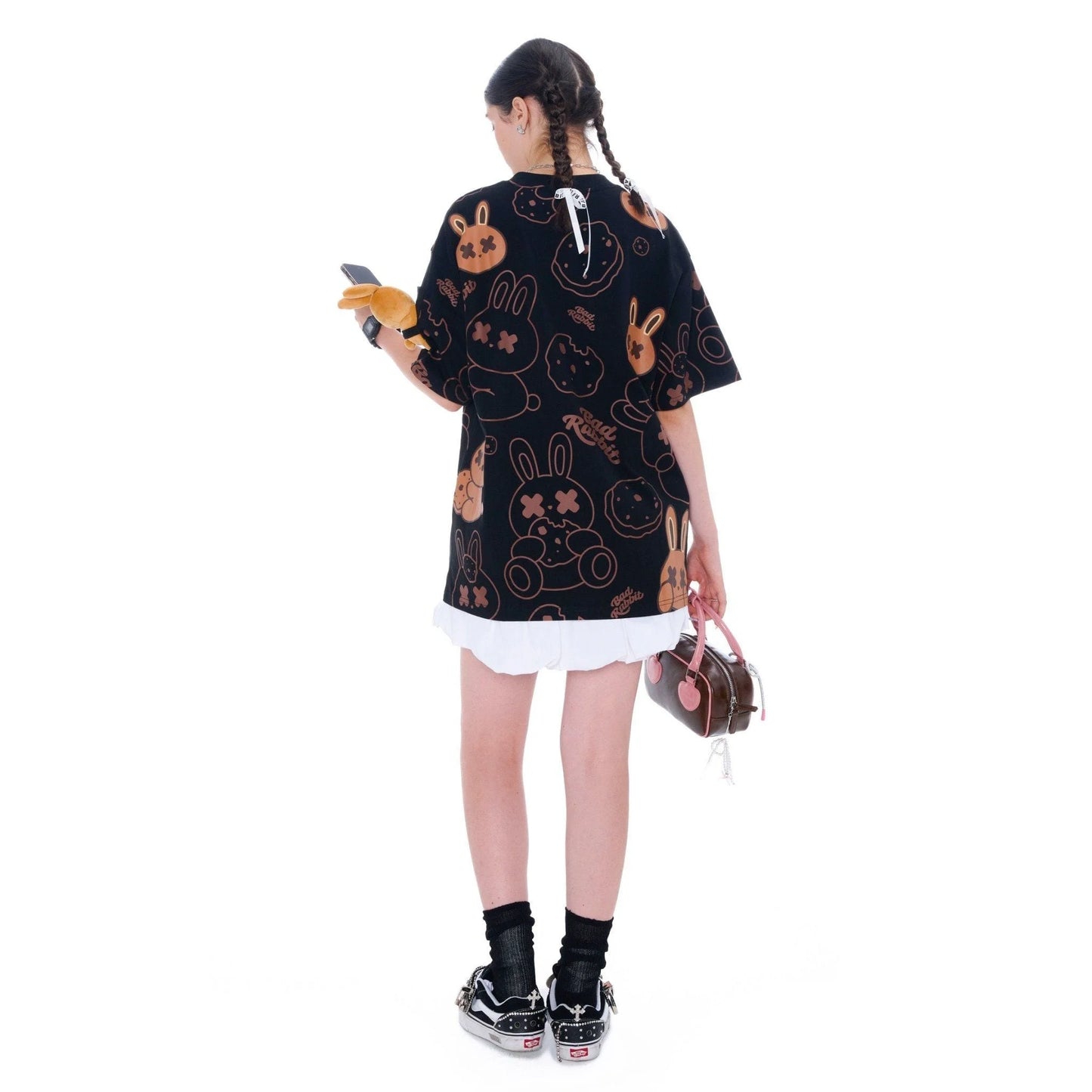 Cookie Rabbit Tee - Black