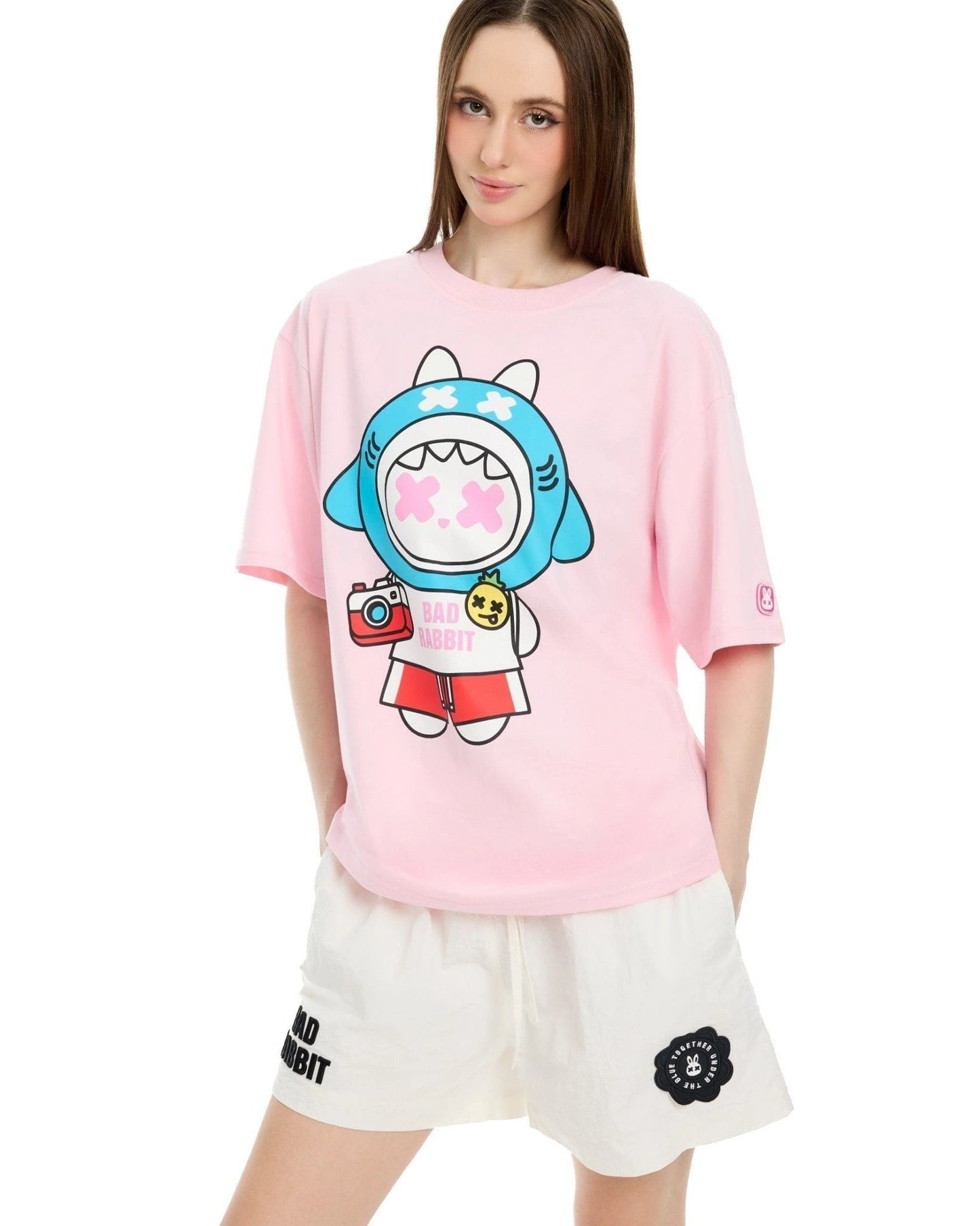 Festive Rabbit Tee - Pink