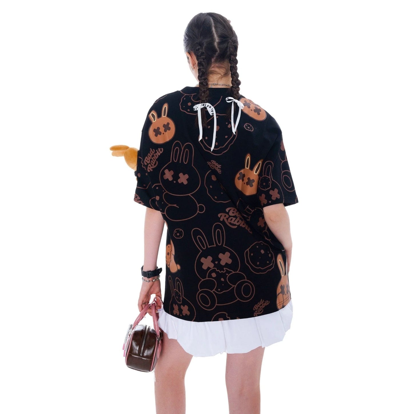 Cookie Rabbit Tee - Black