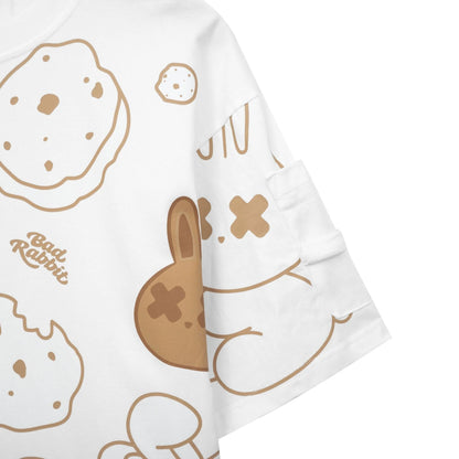 Cookie Rabbit Tee - White