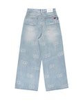 Monogram Laser Baggy Jeans