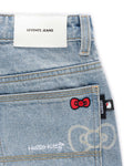 Monogram Laser Baggy Jeans