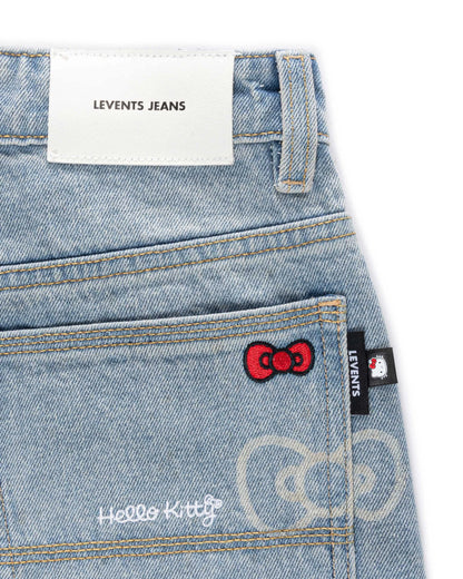 Monogram Laser Baggy Jeans