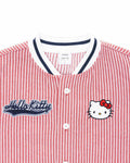 Striped Baseball Jersey Red