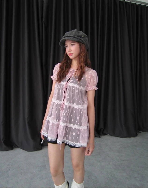 Starry Pink Top