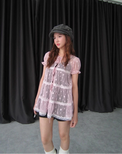 Starry Pink Top