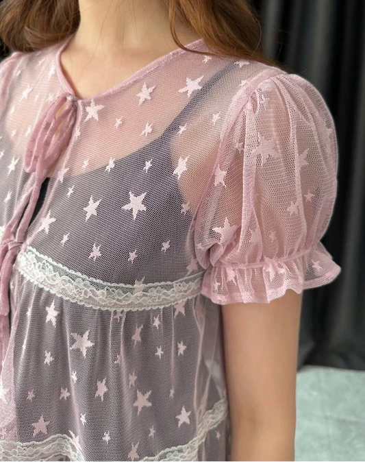 Starry Pink Top