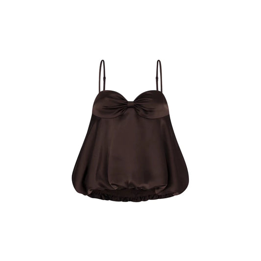 Satin Bow Bubble Top