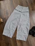 Striped Denim Pants