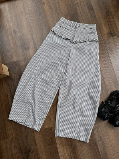 Striped Denim Pants