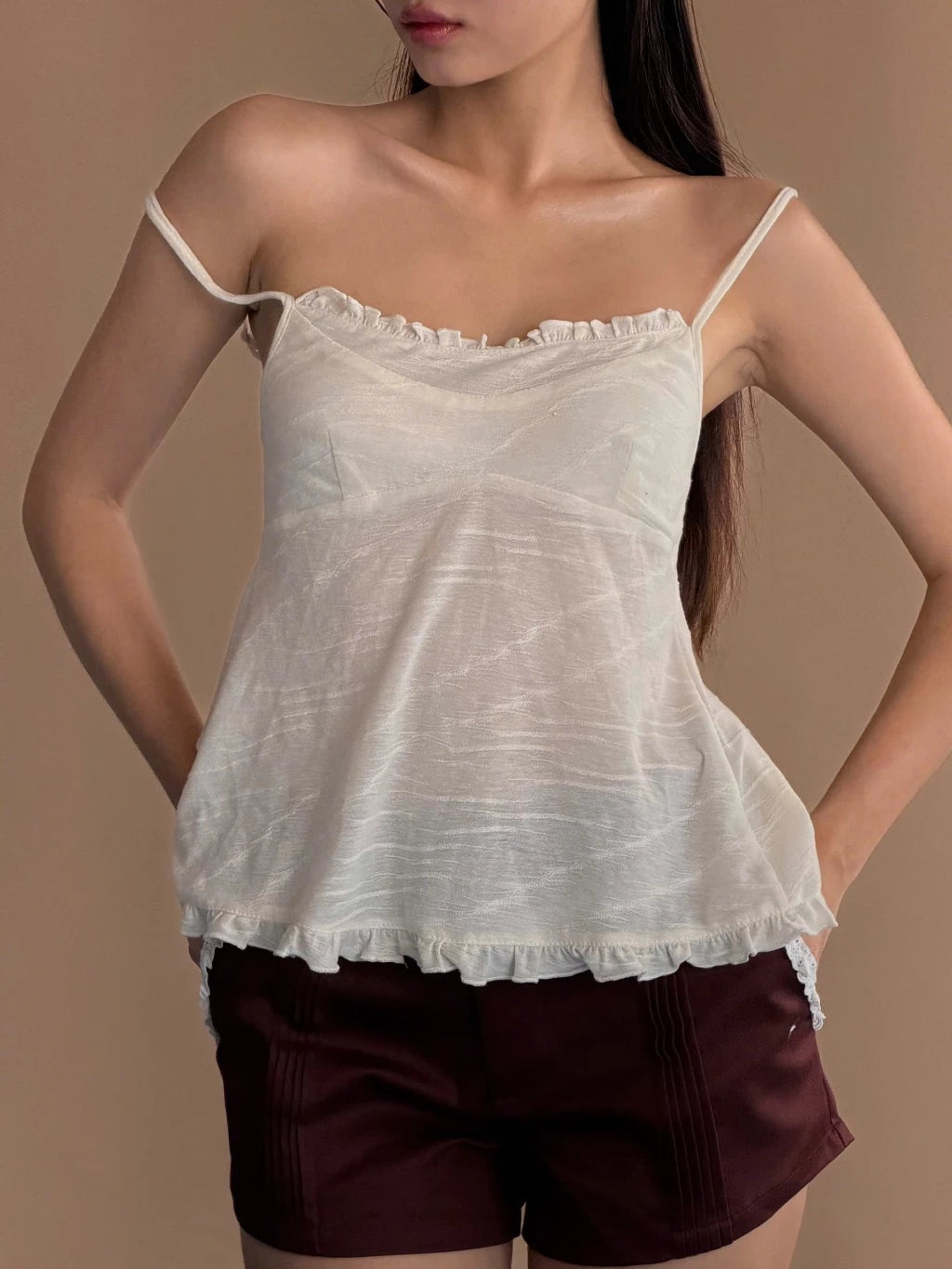 Ruffle Hem Top