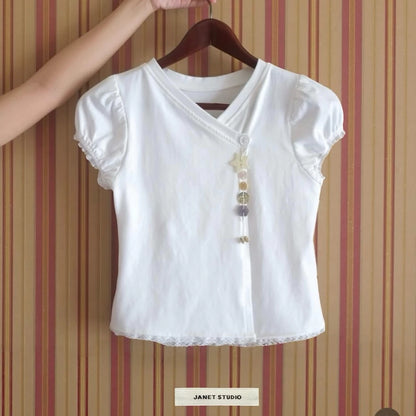 Petit Button Top