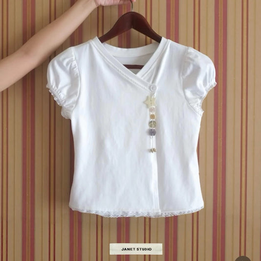 Petit Button Top