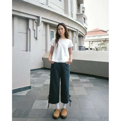 Starry Triple Button Top