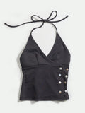 Nacre Button Halter