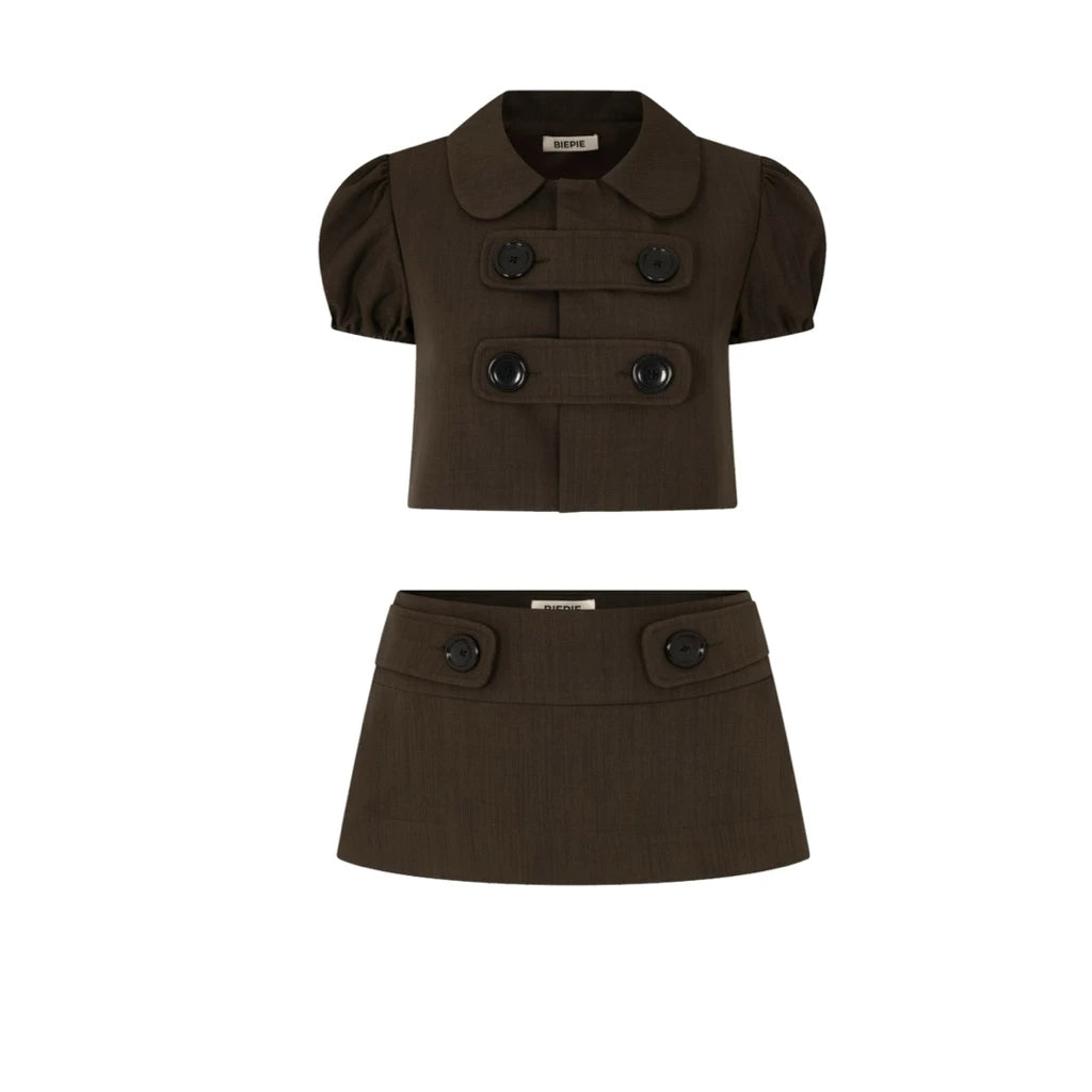 Double Button Puff Set