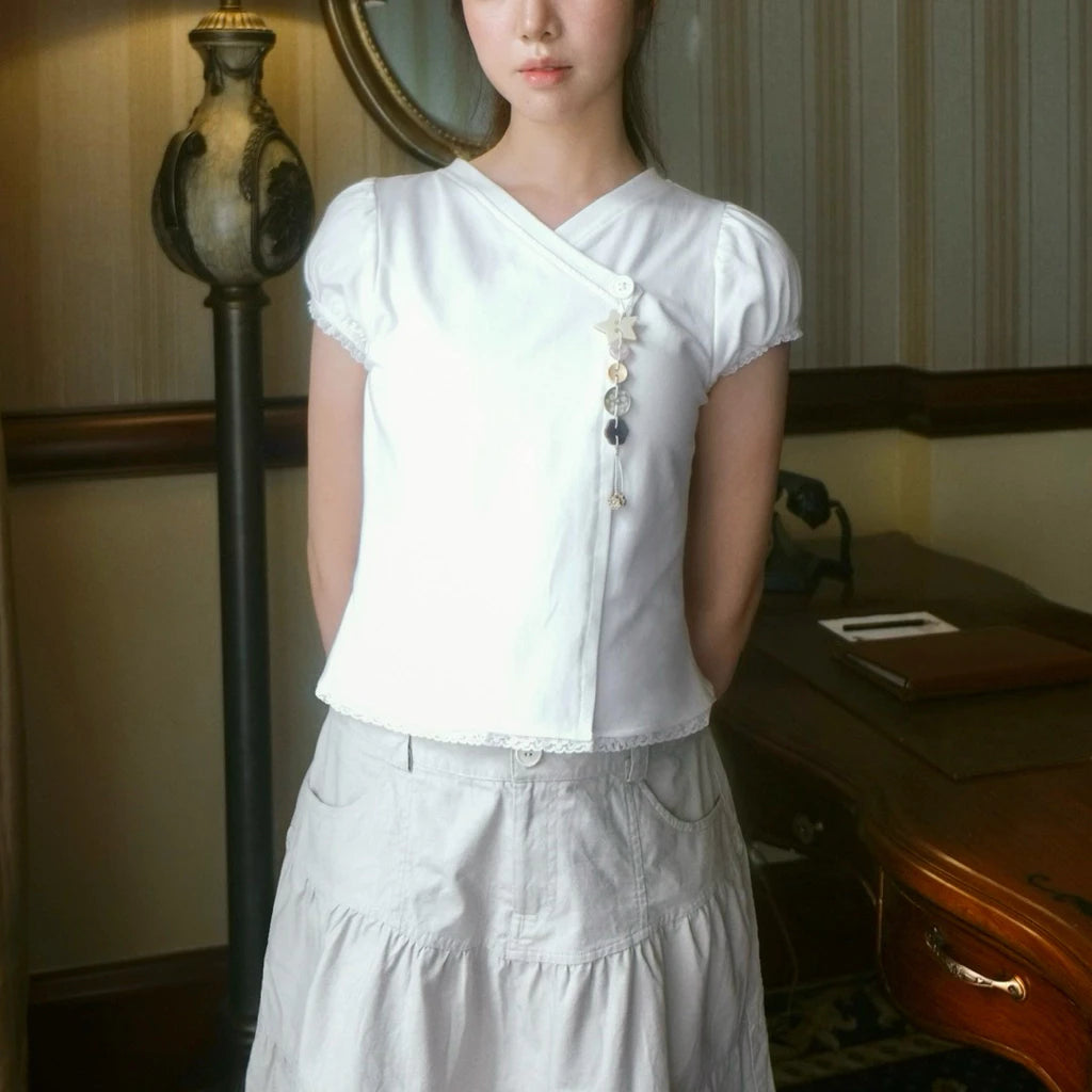 Petit Button Top
