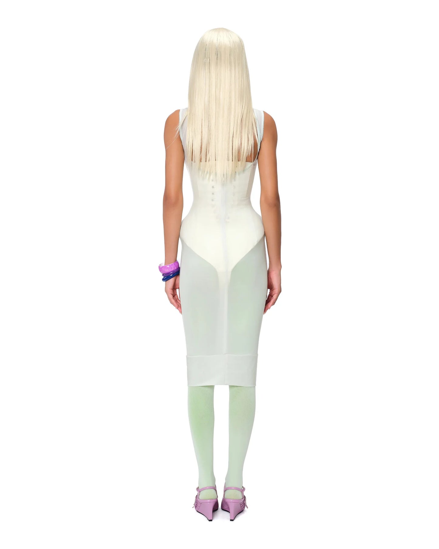 Pastel Sheer Cover Dress