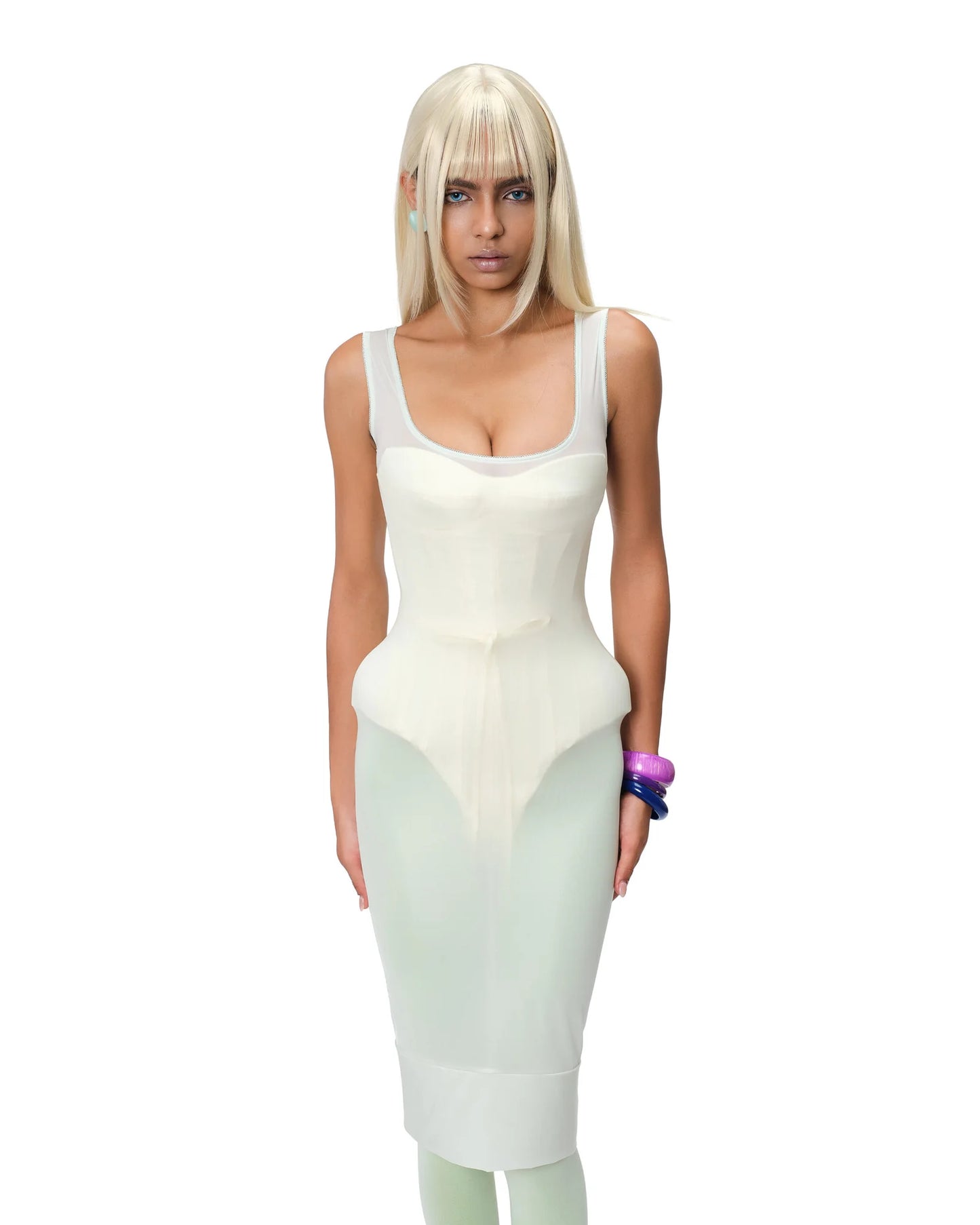 Pastel Sheer Cover Dress
