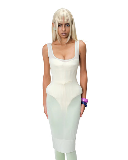 Pastel Sheer Cover Dress