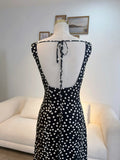 Celina Dress – Black Polka