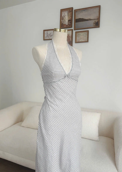 Endie Dress – Grey Gingham