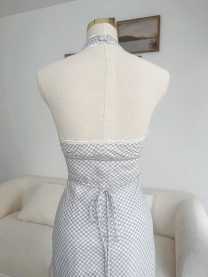 Endie Dress – Grey Gingham