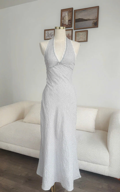 Endie Dress – Grey Gingham