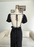 Fiona Dress – Black Polka Dot