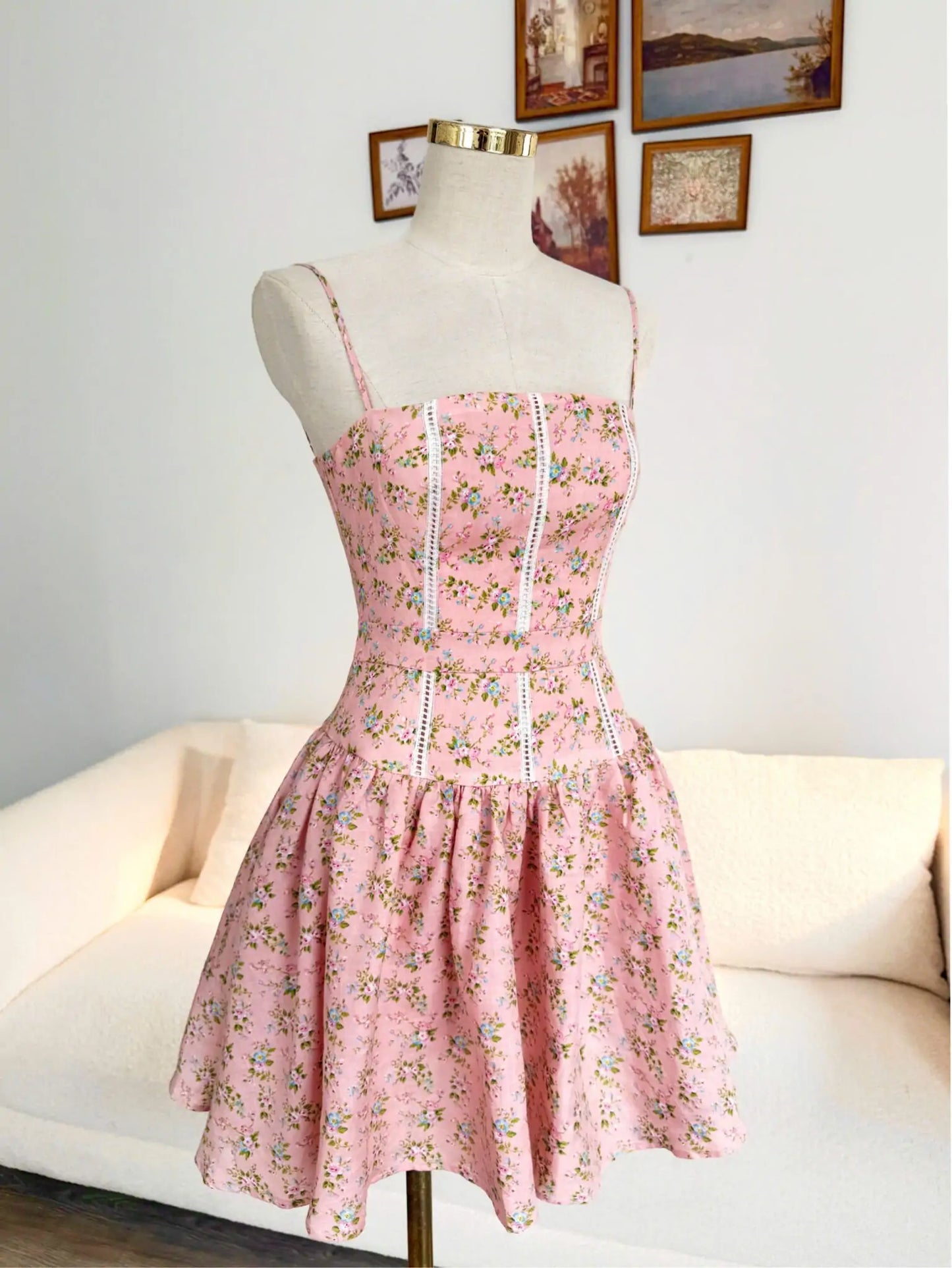 Jolie Mini Dress – Blush Meadow