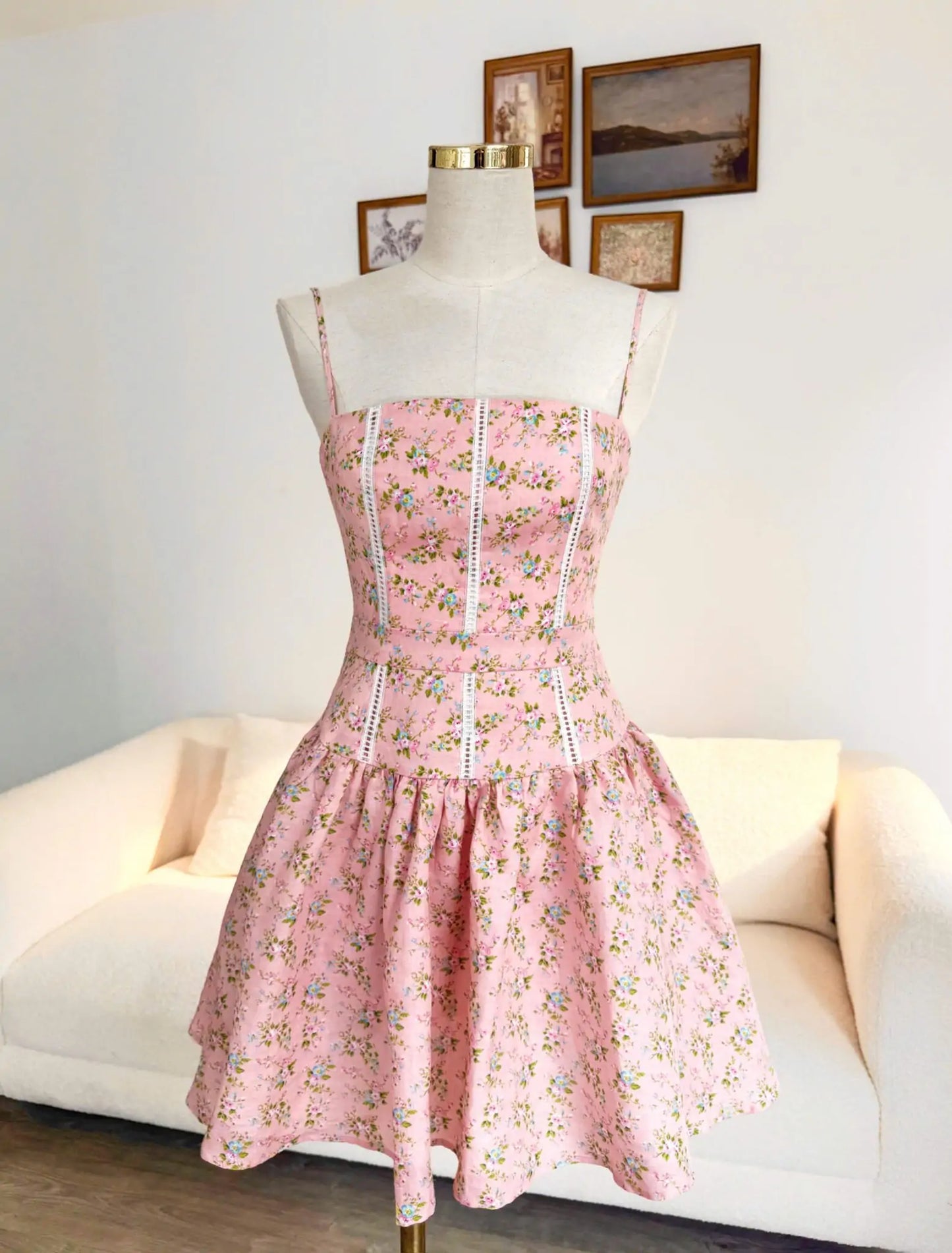 Jolie Mini Dress – Blush Meadow