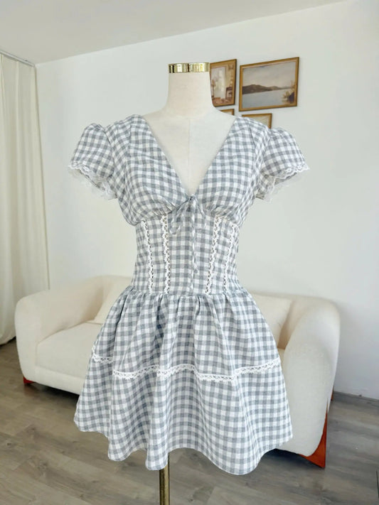 Alina Dress – Moonlight Check