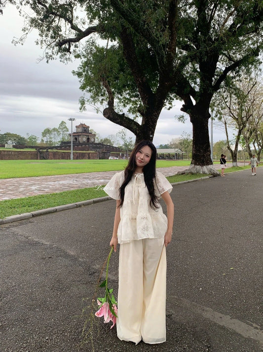 May Cream Top