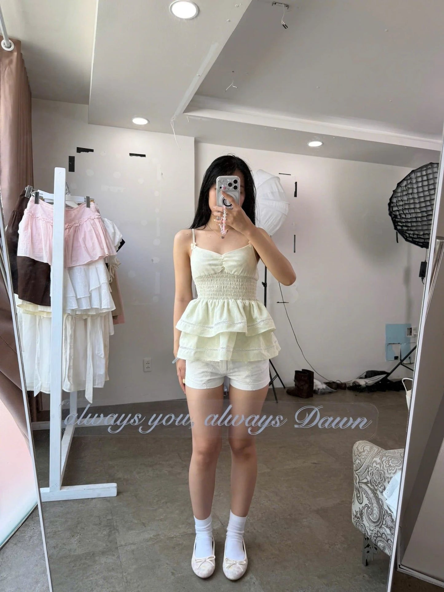 Jennie Mint Top